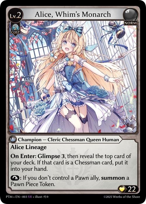 Alice, Whim's Monarch (003) [Phantom Monarchs] – ILLUSIVE TCG