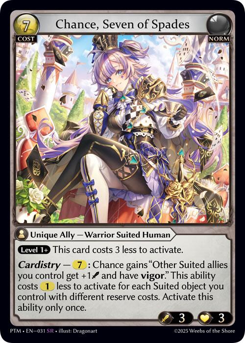 その他 Chance, Seven of Spades CSR Chance, Seven of Spades (031) [Phantom Monarchs] – ILLUSIVE TCG