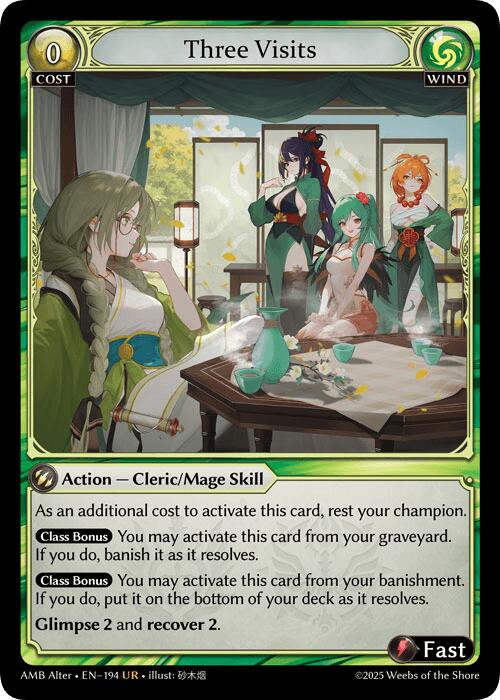 Three Visits (194) [Mortal Ambition Alter Edition] – ILLUSIVE TCG