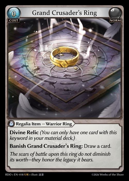 Grand Crusader's Ring (18) [Radiant Origins] – ILLUSIVE TCG
