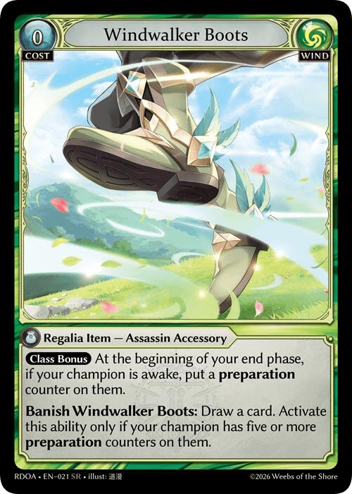 その他 Windwalker Boots Armaments Windwalker Boots (21) [Radiant Origins: Armaments] – ILLUSIVE TCG