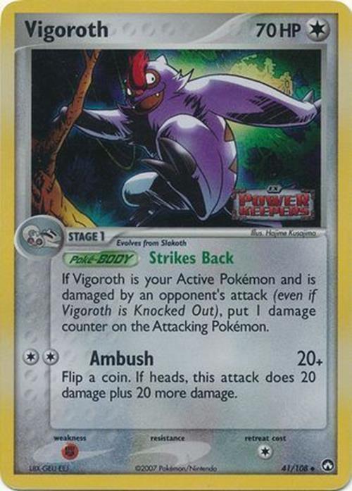 vigoroth pokemon card Vigoroth (41/108) (Stamped) [EX: Power Keepers] – ILLUSIVE TCG
