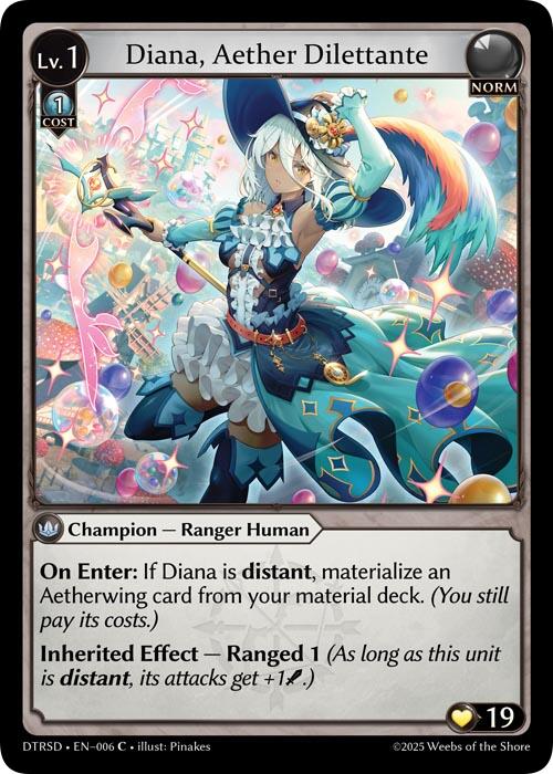Diana, Aether Dilettante (6) [Distorted Reflections Starter Decks]