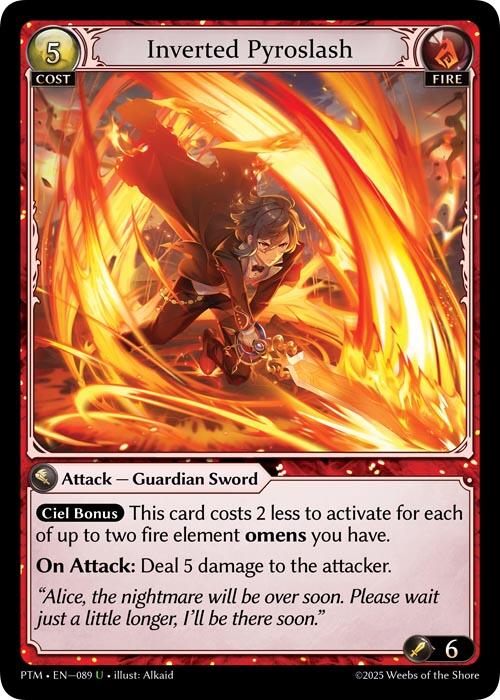 Inverted Pyroslash (Curio Foil) (089) [Phantom Monarchs]