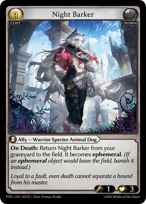 Night Barker (Curio Foil) (052) [Phantom Monarchs]