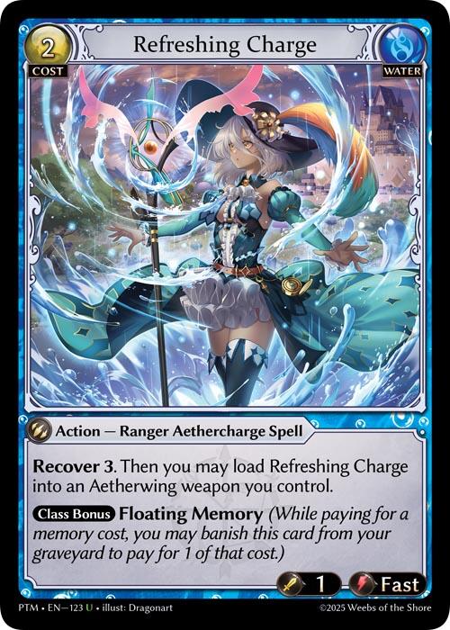 Refreshing Charge (Curio Foil) (123) [Phantom Monarchs]