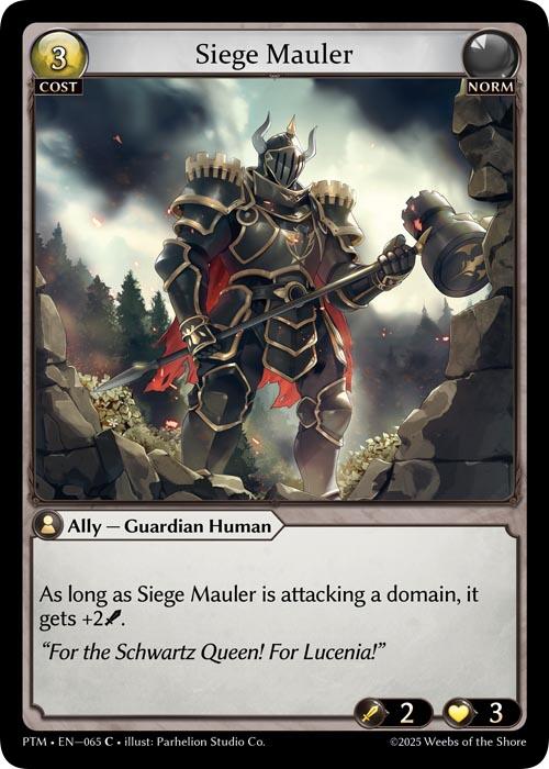 Siege Mauler (Curio Foil) (065) [Phantom Monarchs]