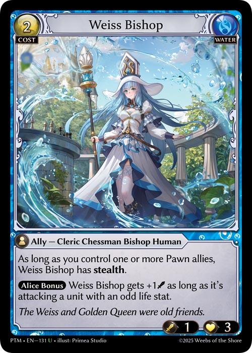 Weiss Bishop (Curio Foil) (131) [Phantom Monarchs]