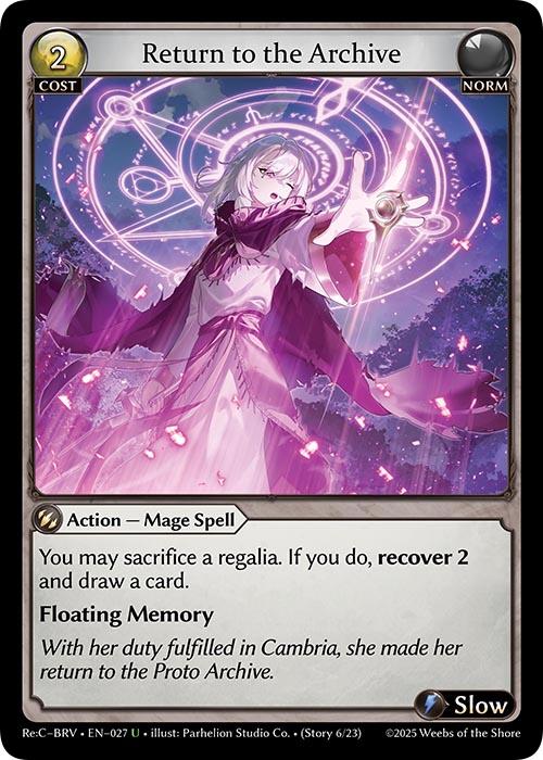 Return to the Archive (027) [Merlin Re: Collection, Brilliant Vestige]