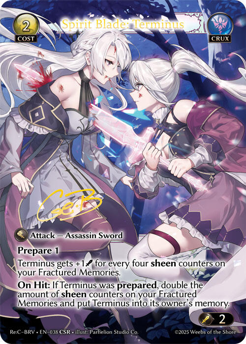 Spirit Blade: Terminus (CSR) (038) [Merlin Re: Collection, Brilliant Vestige]
