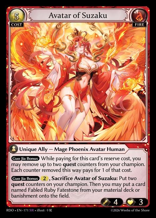 Avatar of Suzaku (171) [Radiant Origins]