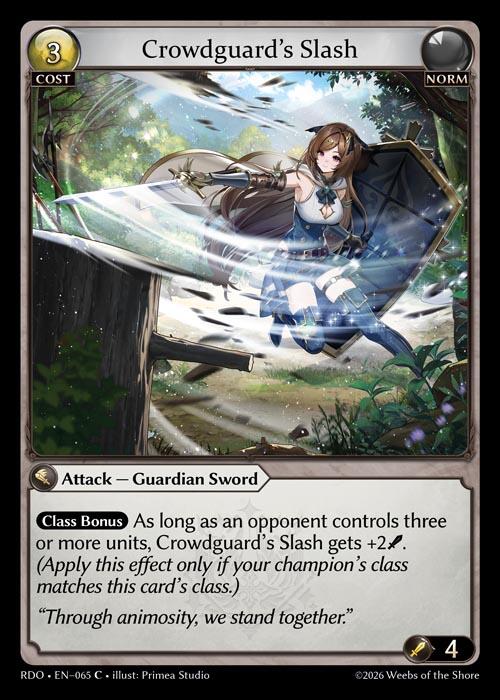 Crowdguard's Slash (65) [Radiant Origins]