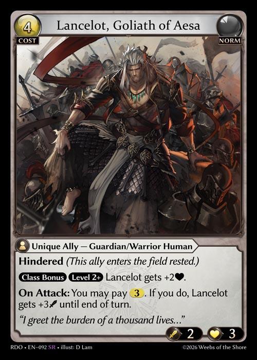 Lancelot, Goliath of Aesa (92) [Radiant Origins]