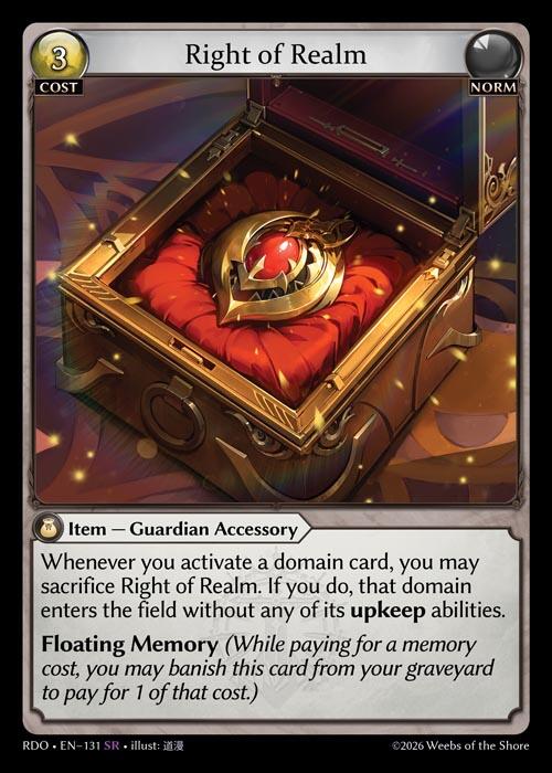 Right of Realm (131) [Radiant Origins]