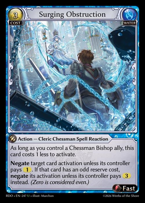 Surging Obstruction (247) [Radiant Origins]