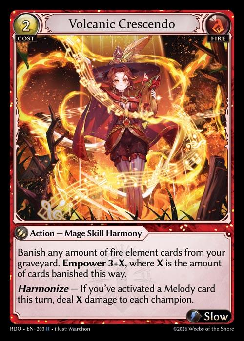Volcanic Crescendo (203) [Radiant Origins]