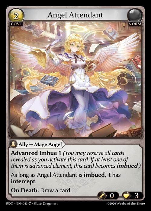 Angel Attendant (Curio Foil) (43) [Radiant Origins]