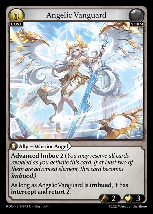 Angelic Vanguard (Curio Foil) (45) [Radiant Origins]