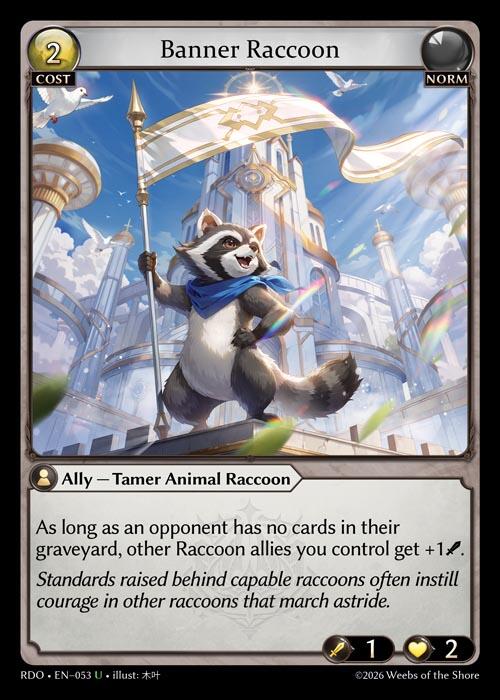 Banner Raccoon (Curio Foil) (53) [Radiant Origins]