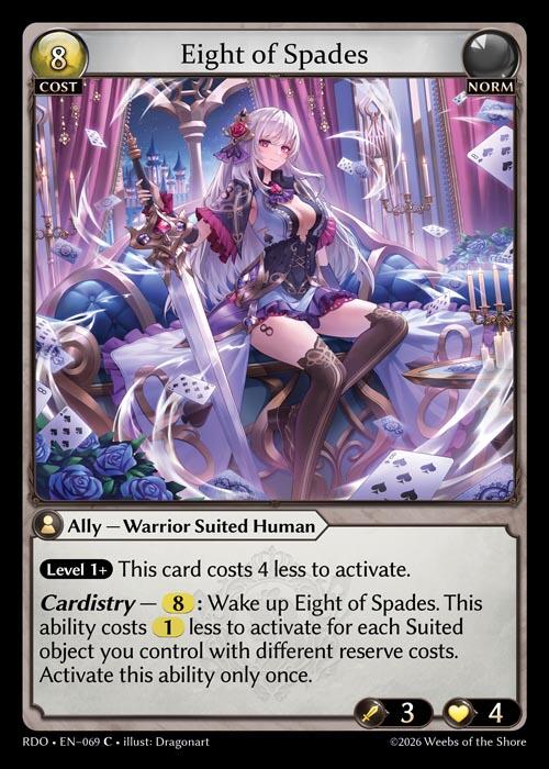 Eight of Spades (Curio Foil) (69) [Radiant Origins]