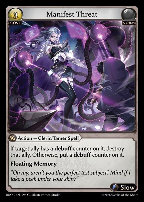 Manifest Threat (Curio Foil) (95) [Radiant Origins]