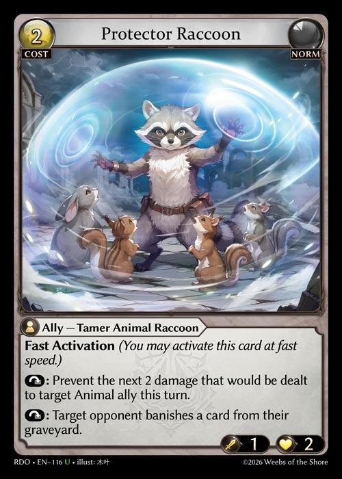 Protector Raccoon (Curio Foil) (116) [Radiant Origins]