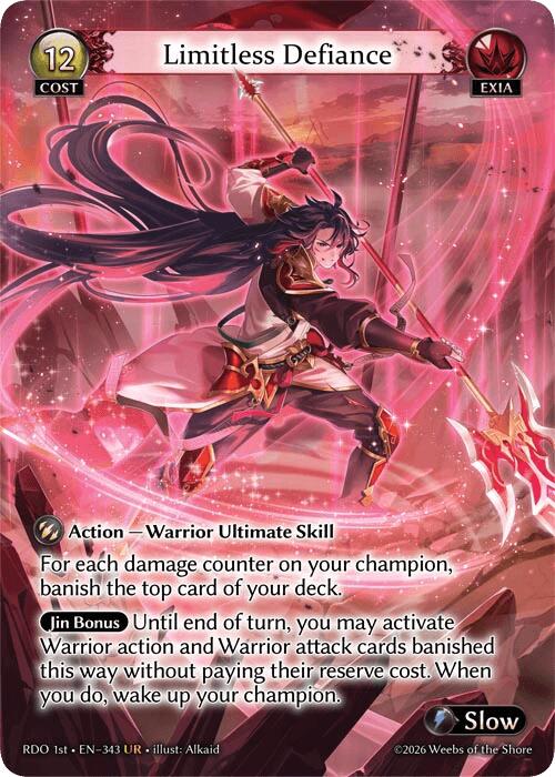 Limitless Defiance (343) [Radiant Origins]