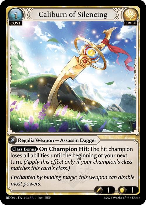 Caliburn of Silencing (3) [Radiant Origins: Armaments]