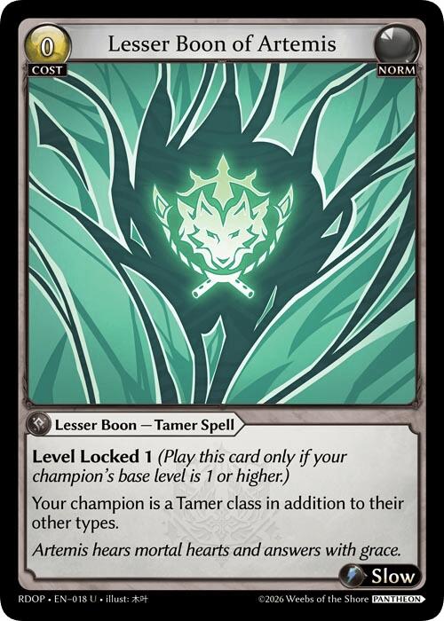 Lesser Boon of Artemis (18) [Radiant Origins: Pantheon]