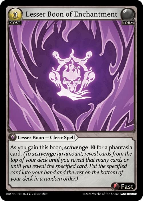Lesser Boon of Enchantment (24) [Radiant Origins: Pantheon]