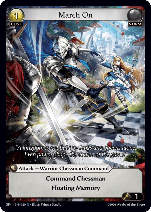 March On (Curio Foil) (20) [Supporter Pack 4]