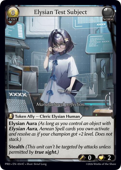 Elysian Test Subject (Interference Curio Foil) (54) [.asphodel/paradise]