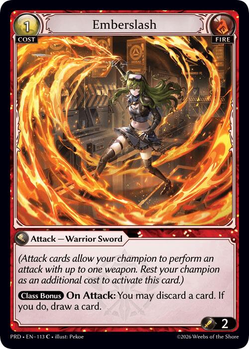Emberslash (Interference Curio Foil) (113) [.asphodel/paradise]