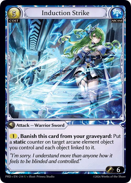 Induction Strike (Interference Curio Foil) (214) [.asphodel/paradise]