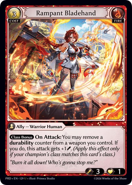 Rampant Bladehand (Interference Curio Foil) (129) [.asphodel/paradise]