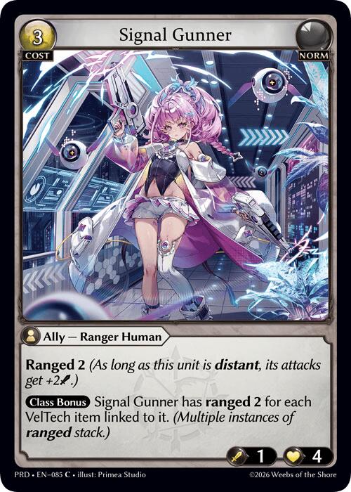 Signal Gunner (Interference Curio Foil) (85) [.asphodel/paradise]