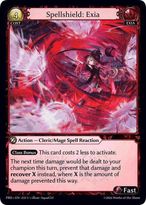 Spellshield: Exia (Interference Curio Foil) (233) [.asphodel/paradise]