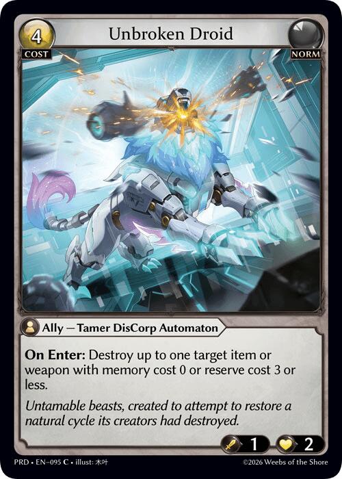 Unbroken Droid (Interference Curio Foil) (95) [.asphodel/paradise]