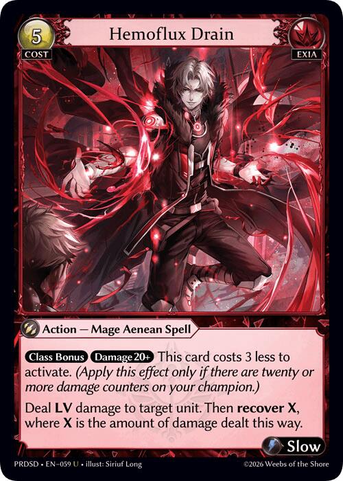Hemoflux Drain (59) [.asphodel/paradise Starter Decks]