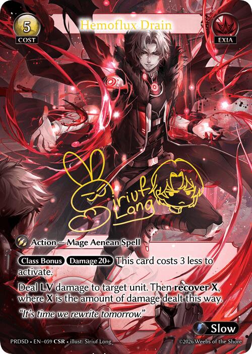 Hemoflux Drain (CSR) (59) [.asphodel/paradise Starter Decks]
