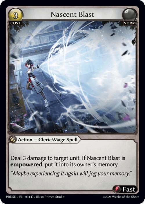 Nascent Blast (31) [.asphodel/paradise Starter Decks]