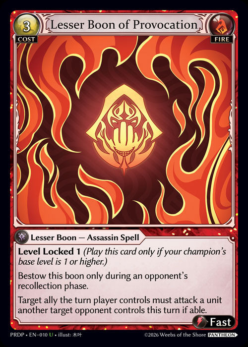 Lesser Boon of Provocation (10) [.asphodel/paradise: Pantheon]